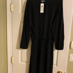 Eileen Fisher Silk Crepe Coat Dress NWT